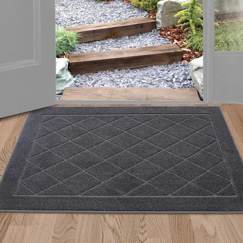 Miniatura 37 de BEQHAUSE Tapete para puerta de 20 x 32 pulgadas, tapete antideslizante para puerta, lavable, tapete para puerta de perro, resistente a las manchas