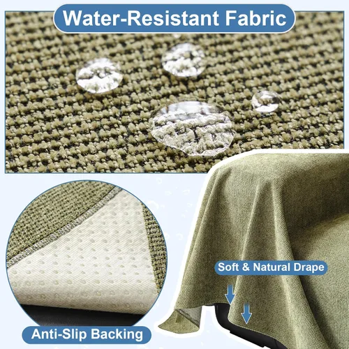 Miniatura 173 de STACYPIK Funda de sofá gris impermeable para perros, funda de sofá antideslizante para sofá de 3 cojines, funda seccional lavable para forma de L