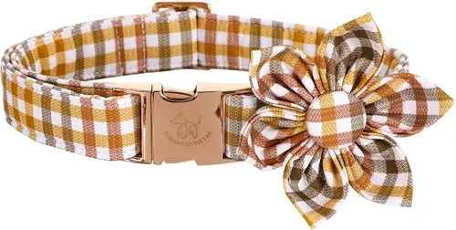 Miniatura 30 de Elegant little tail Collar de perro de San Patricio con flor, collares de perro con flores, trébol verde, regalo para mascotas, collares ajustables