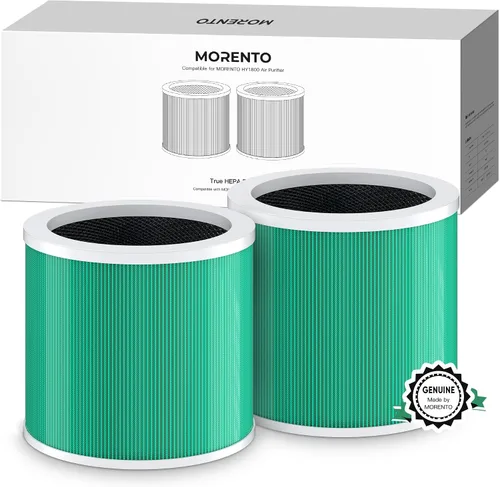 Miniatura 10 de MORENTO HY1800 - Filtro de repuesto para purificador de aire auténtico, filtro HEPA Ture para purificador de aire HY1800, carbón activado