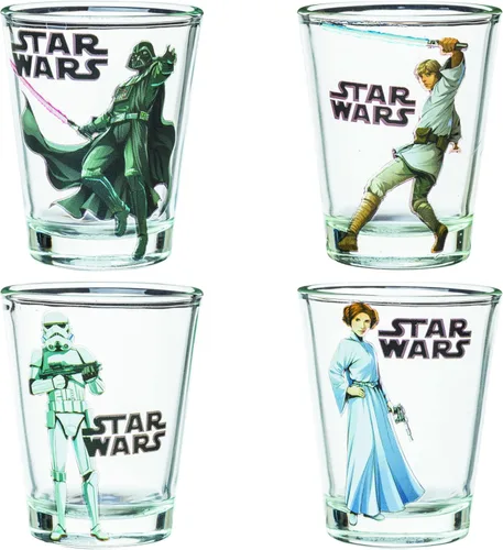Miniatura 27 de Silver Buffalo Care Bears on Clouds con Funshine, Tenderheart, Cheer and Grumpy Bear - Juego de 4 mini vasos de 1.5 onzas Osos de cuidado