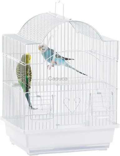 Miniatura 10 de Jaula de Viaje para Pájaros Pequeños - Kit de Iniciación Ligero para Pájaros Pequeños con Jaulas para Pájaros y Accesorios Ideal para Periquitos