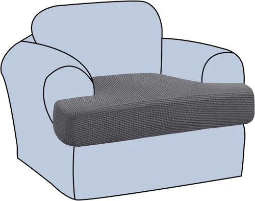 Miniatura 40 de H.VERSAILTEX Funda Elástica para Sillón Sofá con Cojín en Forma de T, Fundas de Cojín en T para Sala de Estar, Funda para Sillón Sofá, Funda
