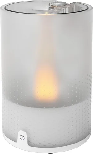 Sharper Image VOTIV 4 Humidificador ultrasónico con luz de vela sin llama, controles táctiles, niebla fría, apagado automático, humidificación sin