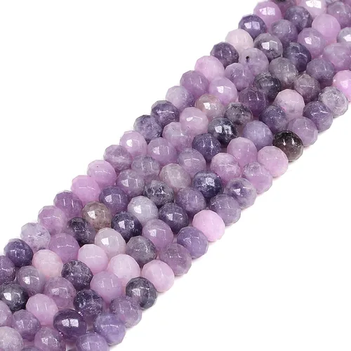 Miniatura 9 de 7 chakras piedras preciosas de 0.236 in de piedras preciosas facetadas Rondelle sueltas cuentas para hacer joyas DIY cuentas de 16 pulgadas