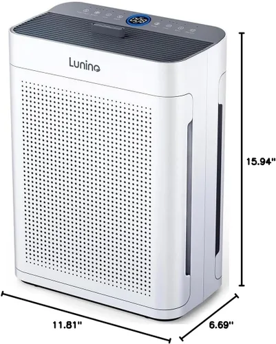 Miniatura 7 de Purificadores de aire para el hogar, habitación grande de hasta 3000 pies cuadrados, purificador de aire LUNINO HEPA de doble cara con filtro