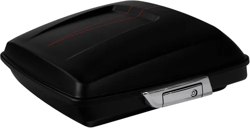 Miniatura 51 de HR3 Amber Whiskey 5.5" Equipaje de maletero tipo navaja con cierres Compatible con Street Glide FLHX 2014 2016 Road Glide FLTRX (Reemplaza al OEM)