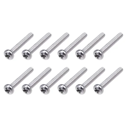 Miniatura 53 de METALLIXITY Tornillos de máquina (M2 x 0.118 in), 30 unidades, pernos Phillips cruzados de acero inoxidable 304, para instalación de muebles