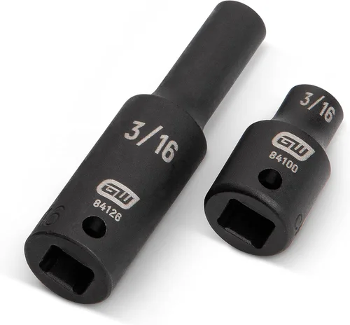 Miniatura 6 de GEARWRENCH 84902 - Juego de conectores de impacto de 6 puntos de 1/4 pulg., estándar y profundo, SAE/métrico - 48 piezas (paquete de 5)