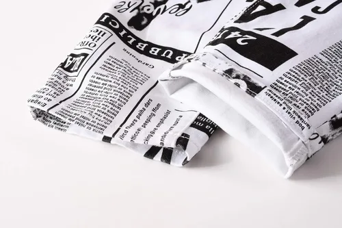 Miniatura 218 de Baylvn - Pantalones de mezclilla entallados y estampados para hombre con corte recto