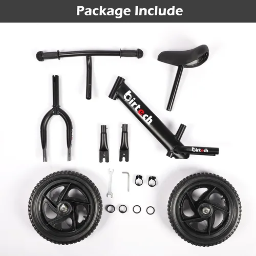 Miniatura 8 de Birtech Bicicleta de equilibrio para niños de 2, 3, 4, 5 años, bicicleta de equilibrio para niños de 12 pulgadas, juguetes para interiores