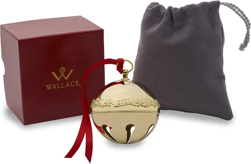 Miniatura 4 de Wallace 32ª edición 2021 Adorno de campana de trineo chapada en oro, oro, Navidad
