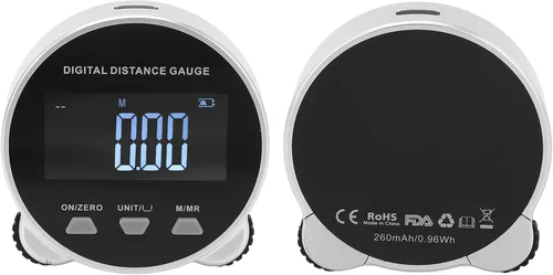 Miniatura 6 de Cinta métrica digital, pantalla LCD electrónica de larga distancia de 656.2 pies, batería de 260 mAh, herramienta de medición de distancia