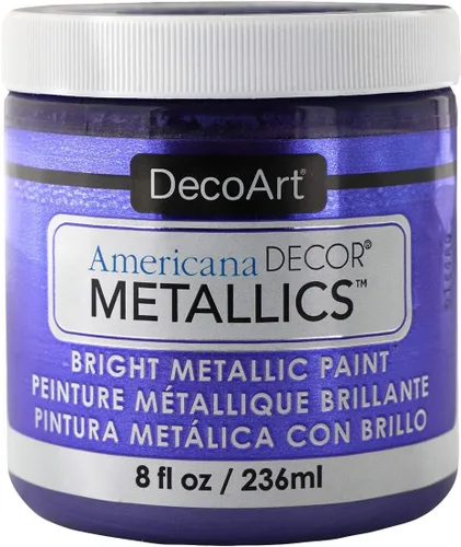 Miniatura 16 de DecoArt Americana Decor Metallics - Pintura metálica de oro de 24 quilates, paquete de 3 (8 onzas líquidas), pinturas metálicas de bricolaje