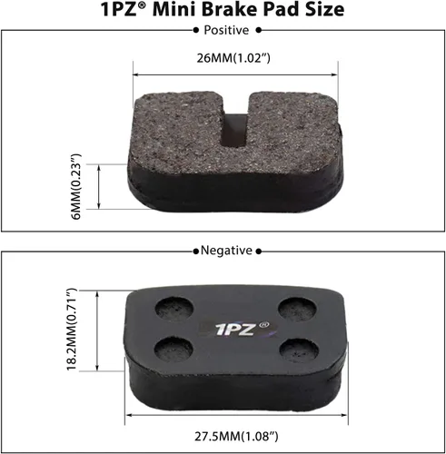 Miniatura 2 de 1PZ DP2-4S1 Pastillas de Freno para MOTOVOX MBX10 79CC Moto MM-BB80 Baja Racer MINI BIKE PASTILLAS DE FRENO TRASERAS MBX-10 PARTES NUEVO (4 Pares)