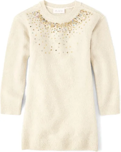 Miniatura 44 de The Children's Place Vestido tipo suéter de manga larga para niñas