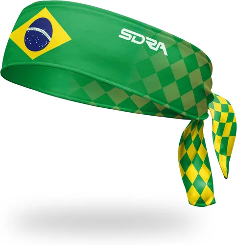 Banda para la cabeza con bandera nacional de Suddora, diadema transpirable para eventos deportivos nacionales, banda de sudoración antideslizante de