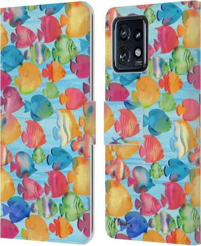 Miniatura 16 de Head Case Designs Officially Licensed Paul Brent Agate Mermaid Coastal Leather Book Wallet Case Cover Compatible with Motorola Moto Edge 40 Pro