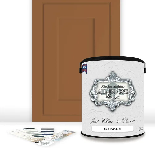 Miniatura 102 de Pintura TODO EN UNO, Abbey (gris cálido), Muestra de 8oz - Pintura duradera para gabinetes y muebles. Imprimación y capa superior incorporadas,
