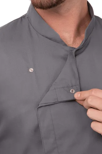 Miniatura 4 de Chef Works Abrigo de chef Lansing para hombre
