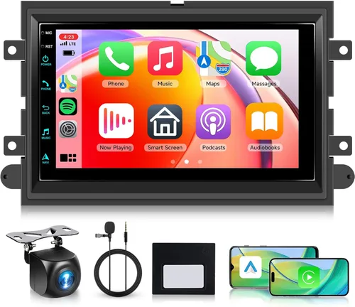 4 núcleos+64G Android 15 Radio de coche estéreo para Ford F150 F250 F350 2004-2014, pantalla táctil de 7 pulgadas estéreo de coche inalámbrico