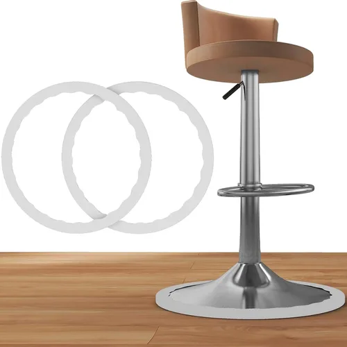 Paquete de 2 anillos protectores de patas para taburetes de bar, protectores de suelo de silicona antideslizante para patas de silla, almohadillas
