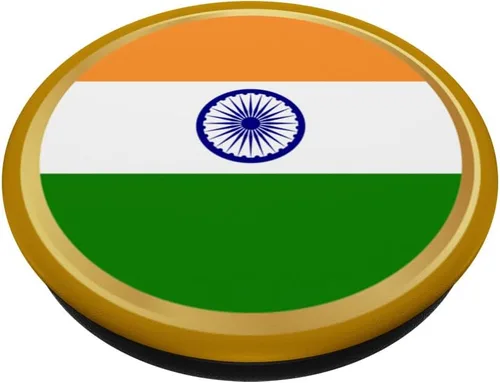 Miniatura 2 de Bandera india de la bandera india del orgullo indio PopSockets intercambiable PopGrip