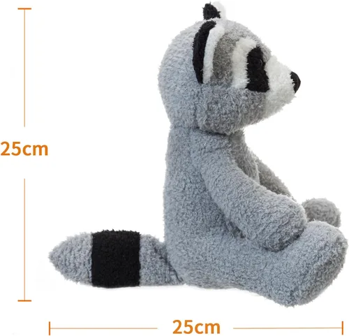 Miniatura 9 de Apricot Lamb Juguetes de peluche de mapache de terciopelo suave, perfecto para niños (Mapache de terciopelo)
