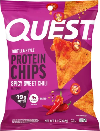 Miniatura 18 de Quest Tortilla Style - Paquete variado de chips de proteína, chile lima, queso nacho, tacos cargados, 12