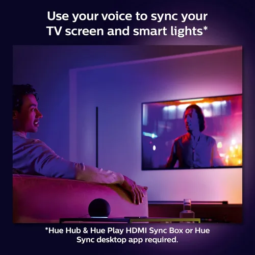 Miniatura 7 de Philips Hue - Tubo de luz LED inteligente grande, blanco - Luz LED de cambio de color blanco y ambiente de color - 1 paquete - Sincronización