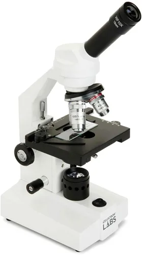 Miniatura 2 de Celestron Celestron Labs - Microscopio compuesto de cabeza monocular - Aumento de 40-2000x - Etapa mecánica ajustable - Incluye 2 oculares y 10
