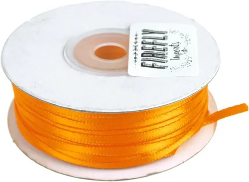 Miniatura 43 de HOMEFORD Cinta de satén de doble cara para envolver regalos, 1/8 pulgadas, 100 yardas, oro antiguo