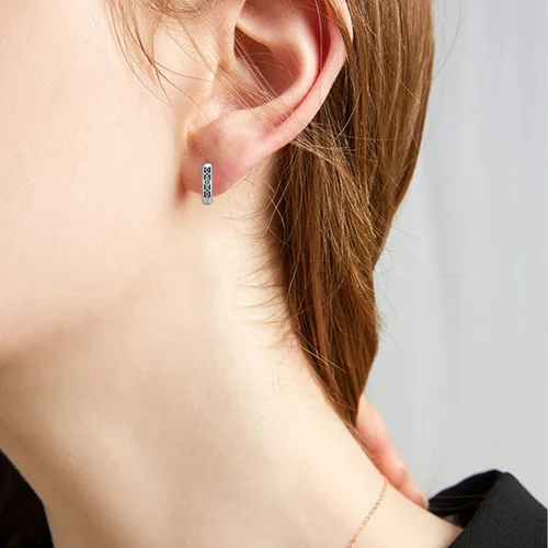 Miniatura 2 de Viking Hoop Earrings 925 Sterling Silver Viking Earrings for Men Small Huggie Hoop Earrings Jewelry Gift for Women Men
