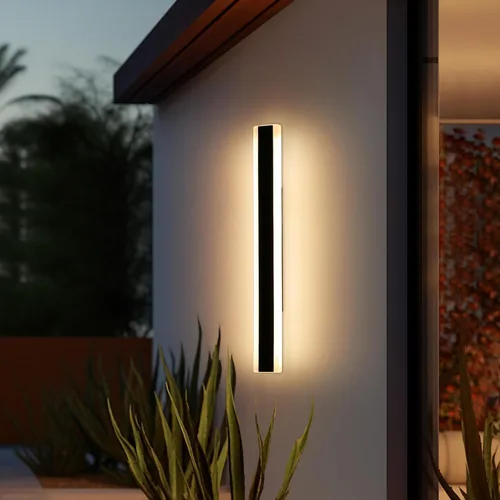 Miniatura 20 de Luces de Pared Modernas para Exterior de Casa, Apliques de Pared al Aire Libre de 23.6 Pulgadas, 3 Luces Color 3000K/4500K/6000K, Resistente al Agua