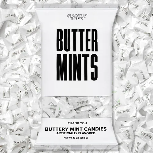 Buttermints, 13 oz. Bolsa, Aproximadamente 100 mentas envueltas individualmente