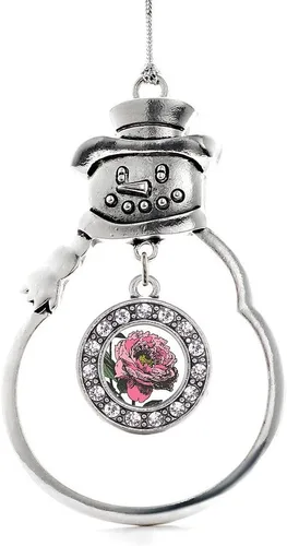 Miniatura 36 de Inspired Silver - Roller Queen - Adorno de Navidad plateado - Adorno circular para árbol de Navidad con circonita cúbica - Decoración colgante