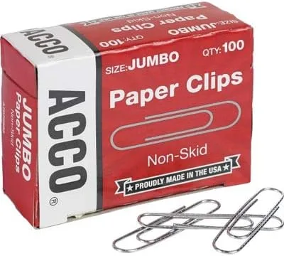 ACC72585 - Acco Economy Jumbo Clips para Papel