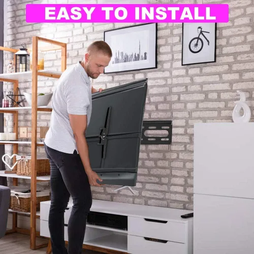 Miniatura 7 de Soporte de pared para TV de 32 pulgadas, monitor de pantalla plana BRAKCET pequeño soporte de 14-42 pulgadas, ultra delgado y ahorro de espacio