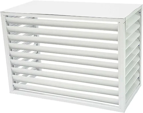 Miniatura 11 de Cubierta de aire acondicionado para ventana al aire libre, de aluminio, resistente a la intemperie, cubierta de protección central de aire