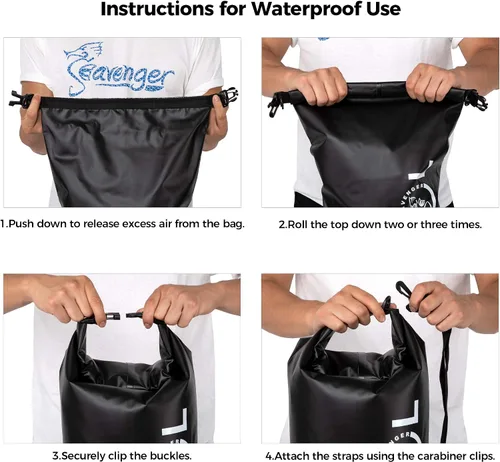 Miniatura 4 de Seavenger Seafarer 20L Bolsa seca impermeable Negro