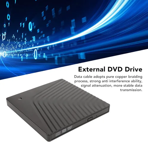 Miniatura 5 de Pomya Unidad de DVD externa USB 3.0 Protable CD DVD ROM para computadora portátil, USB2.0 USB3.0 Compatible