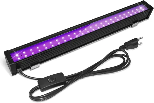 Paquete de 1 barra de luz LED negra de 24 W, suministros de fiesta de luces negras para Halloween, fluorescente, fiesta, dormitorio, sala de juegos,