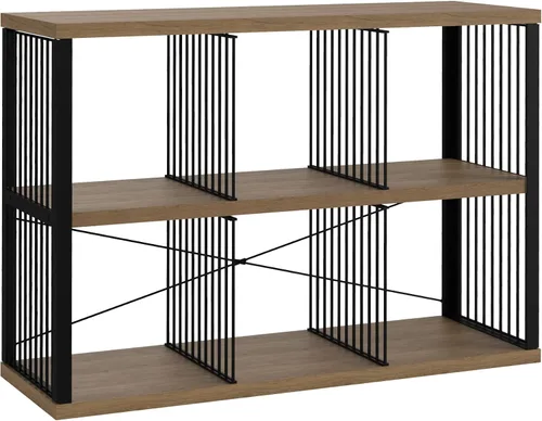 Miniatura 20 de ClosetMaid Estantería organizadora de almacenamiento de 2 cubos, estante de almacenamiento, marco de metal, estantes de madera, fácil montaje