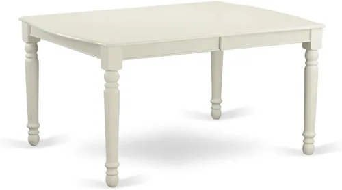Miniatura 5 de East West Furniture SHDA5-WHI-13 - Juego de cocina de 5 piezas, incluye una mesa de comedor redonda con pedestal y 4 sillas Parson tapizadas de tela