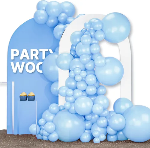 Miniatura 25 de PartyWoo Globos azul marino, 120 piezas de diferentes tamaños de 18, 12, 10, 5 pulgadas, kit de arco de globos azul oscuro guirnalda para Azul-z90