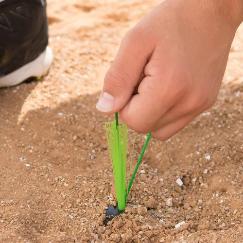 Miniatura 5 de Champion Sports - Enchufe de anclaje de goma negra con vástago óptico y cuerda de fácil visión