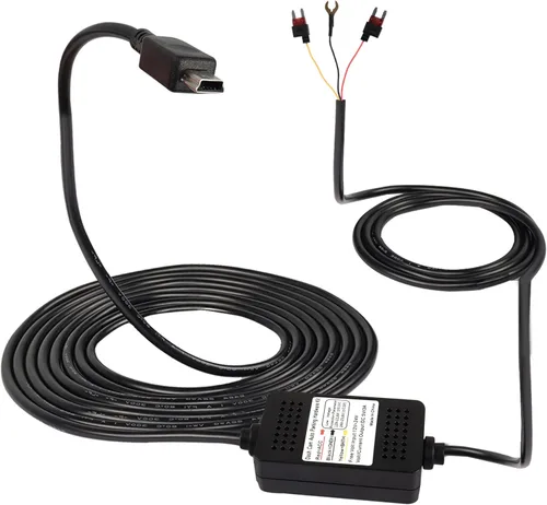 Miniatura 9 de MEIRIYFA Kit de cable duro Acc para salpicadero, cable micro USB, cable reductor, 12V-24V a DC 5V 3A, cable de alimentación para coche, cámara