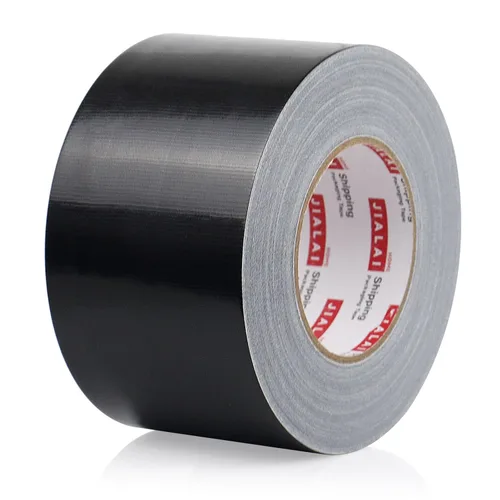 JIALAI HOME Cinta adhesiva negra de 3 pulgadas de ancho, grado industrial 3 x 55 yardas (164 pies), 9 mil de alta resistencia, impermeable, fuerte,