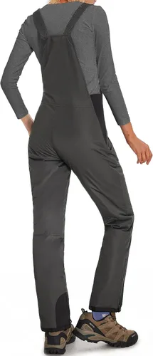 Miniatura 7 de Baberos de nieve para mujer, impermeables, resistentes al viento, aislados, pantalones de snowboard para invierno