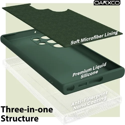 Miniatura 5 de Oakxco Funda para teléfono Samsung Galaxy S22 Ultra de silicona líquida, linda funda delgada y fina de goma suave TPU lisa y suave para mujeres